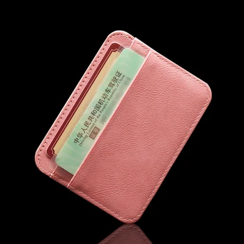 Полиуретановый антимагнитный мини-держатель с несколькими картами, многофункциональный для хранения водительских прав, тонкий бумажник для визитных карточек унисекс