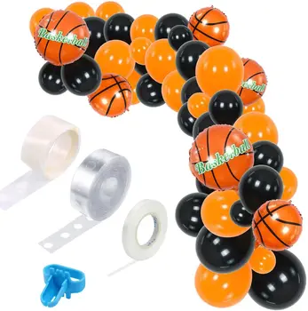 Тематический набор для арки с воздушными шарами, баскетбольные принадлежности для спортивных вечеринок, День рождения, детский душ, украшения для вечеринок