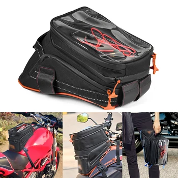 Сумки для мотоциклов большой емкости с возможностью расширения, сумки для велоспорта, беспроводная сумка для хранения с сенсорным экраном для велосипеда Suzuki Yamaha Honda