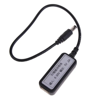 к USB-шнуру питания Штекер DC5,5x2,1 мм 6 В-30 В Соединительный кабель Адаптер для зарядки