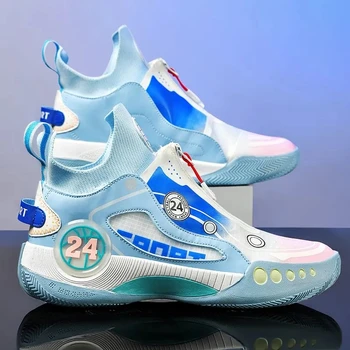 Баскетбольная обувь для мужчин, Дышащая амортизирующая Нескользящая спортивная обувь, пригодная для носки, молодежные баскетбольные кроссовки для детей