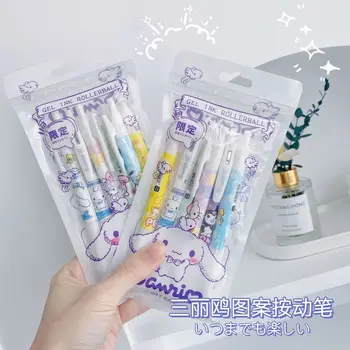 6 Комплектов нейтральных ручек серии Sanrio Kawaii Simple And Cute Super Cute Creative Girl Heart Students с черной ручкой 0,5 мм