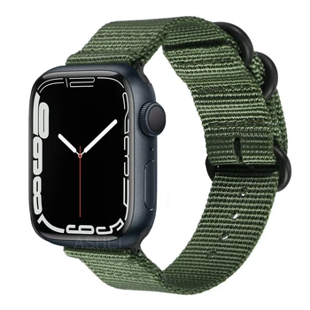 Корреа для Apple watch 7 ремешок 45 мм 41 мм iwatch se 6 5 4 44 мм 40 мм 3 42 мм 38 мм Замена нейлонового ремешка для ремешков Apple watch