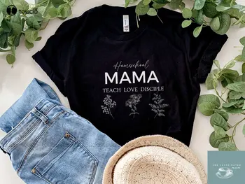 Христианская рубашка Для мамы | Рубашка Для мамы На Дому | Рубашка Для мамы На Дому | Подарок Для Мамы На дому Униформа Для Девочек Рубашки На Заказ Xs-5Xl