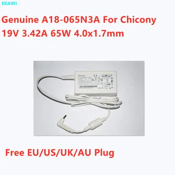 Подлинный Chicony A18-065N3A 19V 3.42A 65W 4.0x1.7mm A065R202P Адаптер Переменного Тока Для Зарядного Устройства Для Ноутбука